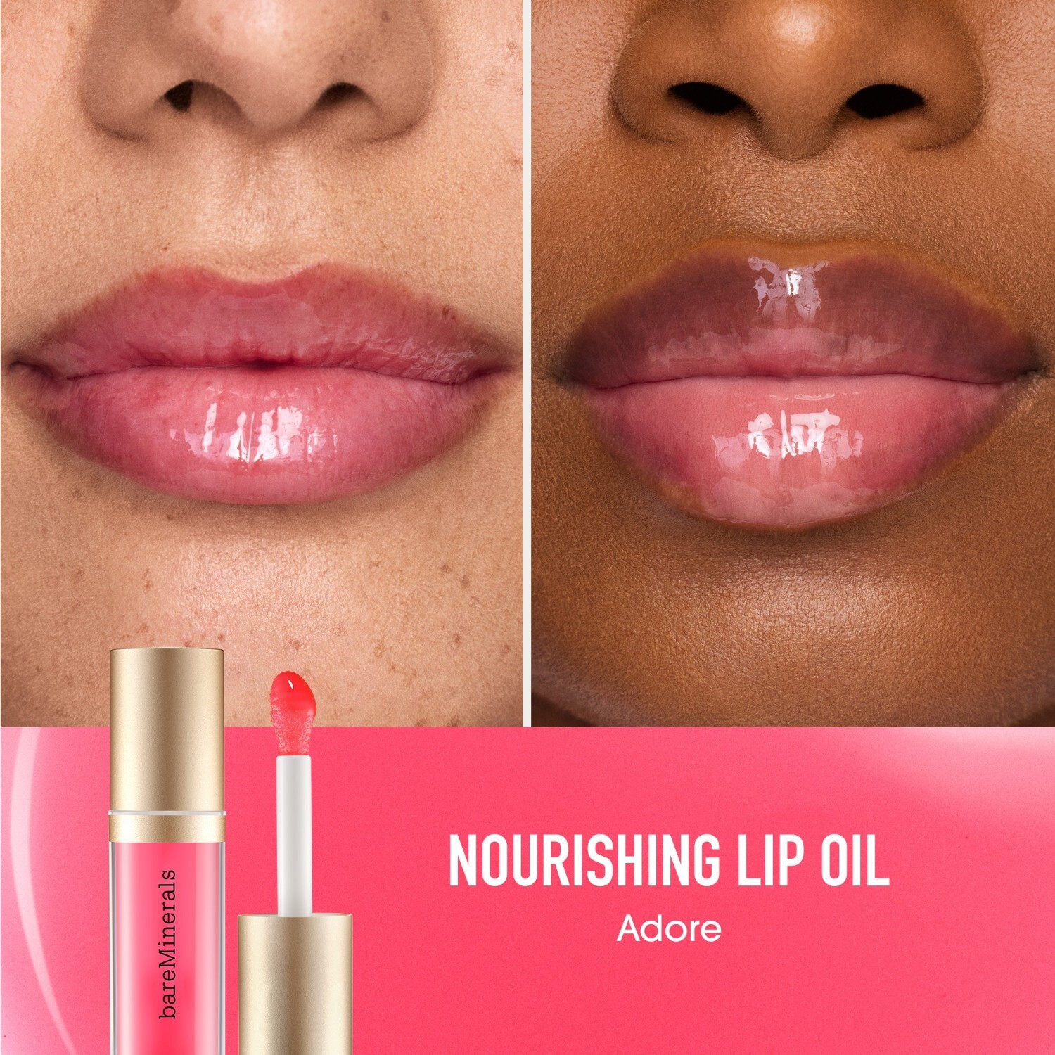 Бальзам для губ bareMinerals — Масло для губ nourishing lip oil , adore, объем, 3.8 мл — фото 3