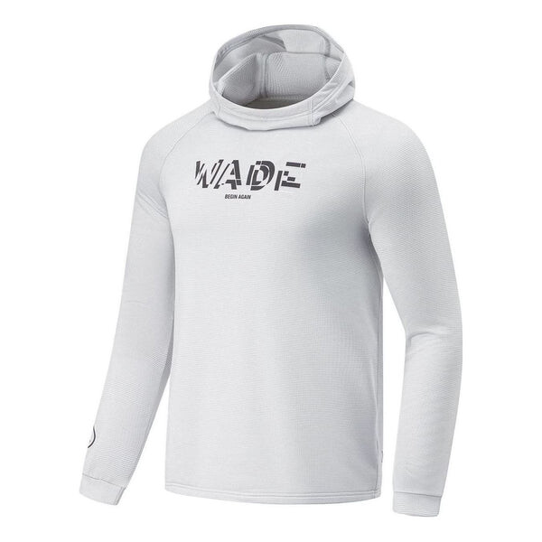 

Толстовка с капюшоном с логотипом way of wade тренировочная толстовка Li-Ning, серый