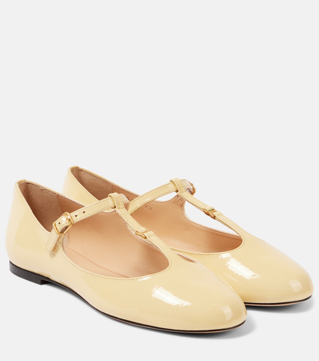 Туфли Мэри Джейн из лакированной кожи Марси Chloé, Sleepy Beige