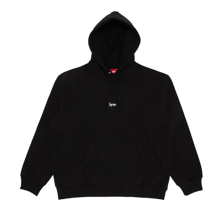 

Худи Supreme Micro Logo Hooded Sweatshirt 'Black'