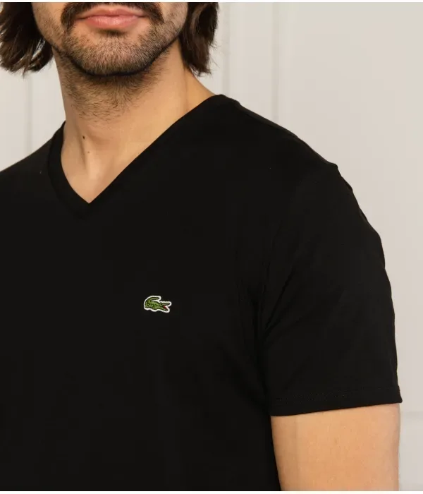 Футболка regular fit Lacoste, черный — фото 4