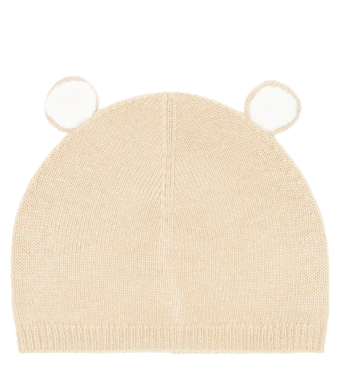 

Детская шерстяная вязаная шапочка с ушками Тедди Il Gufo, Birch