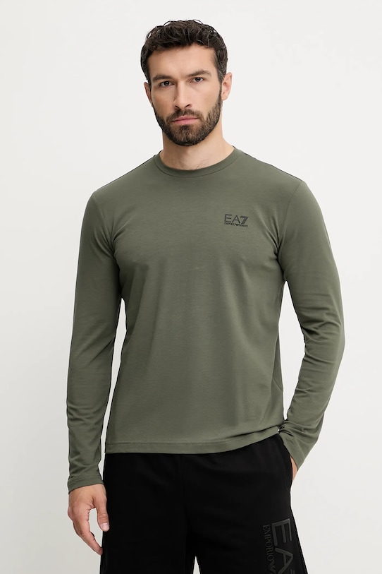 

Лонгслив Ea7 Emporio Armani, зеленый