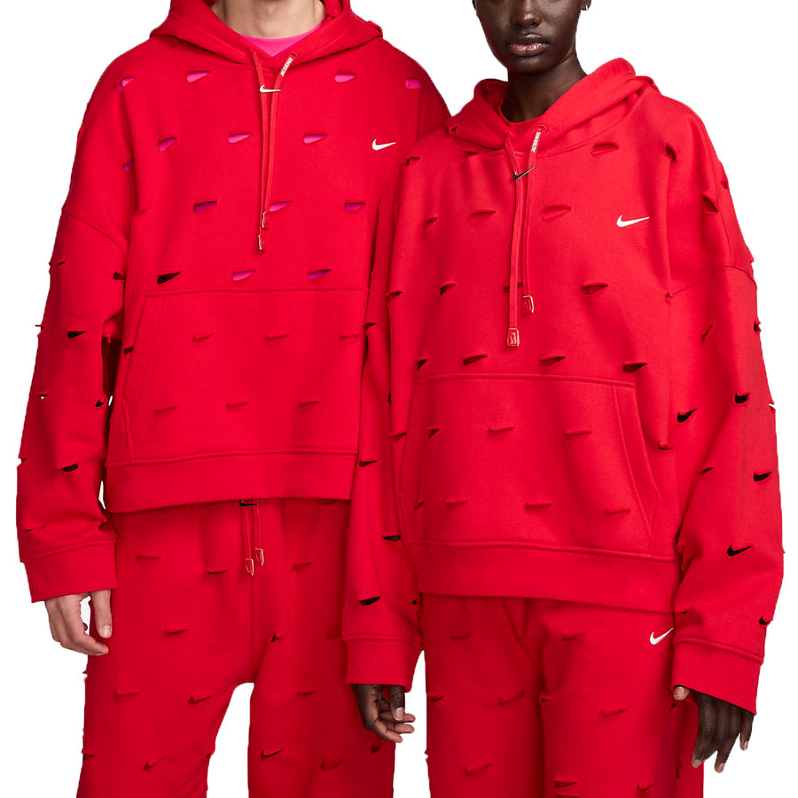 Худи Nike x Jacquemus Swoosh Hoodie 'Red', красный — фото 2