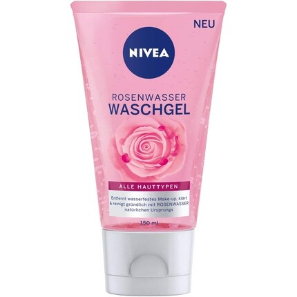 Гель для умывания Nivea — Розовой водой Очищение лица с технологией Micellair и натуральной розовой водой, 150 мл