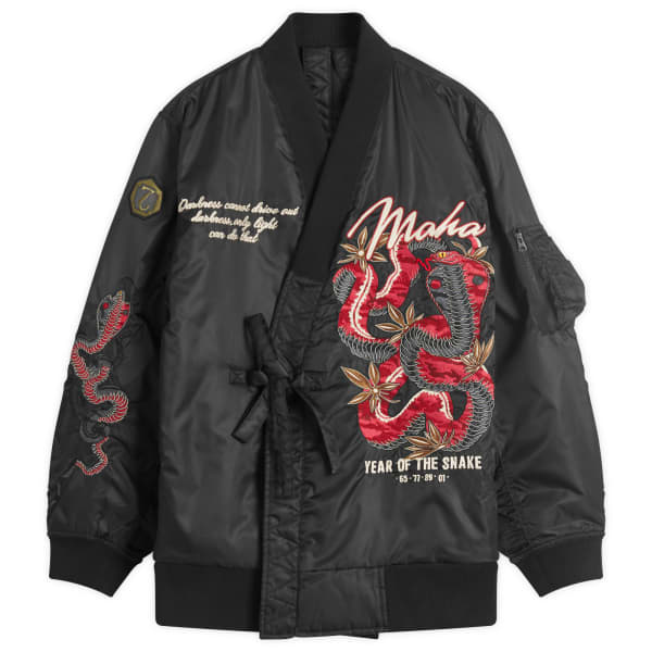 

Кимоно-Куртка ma-1 «Год змеи» Maharishi, черный