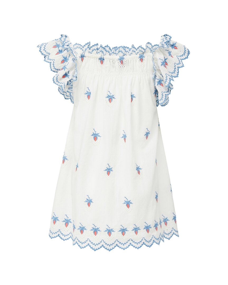 

Морской Нью-Йорк Renee Вышитое клубничное платье Sea New York, кремовый