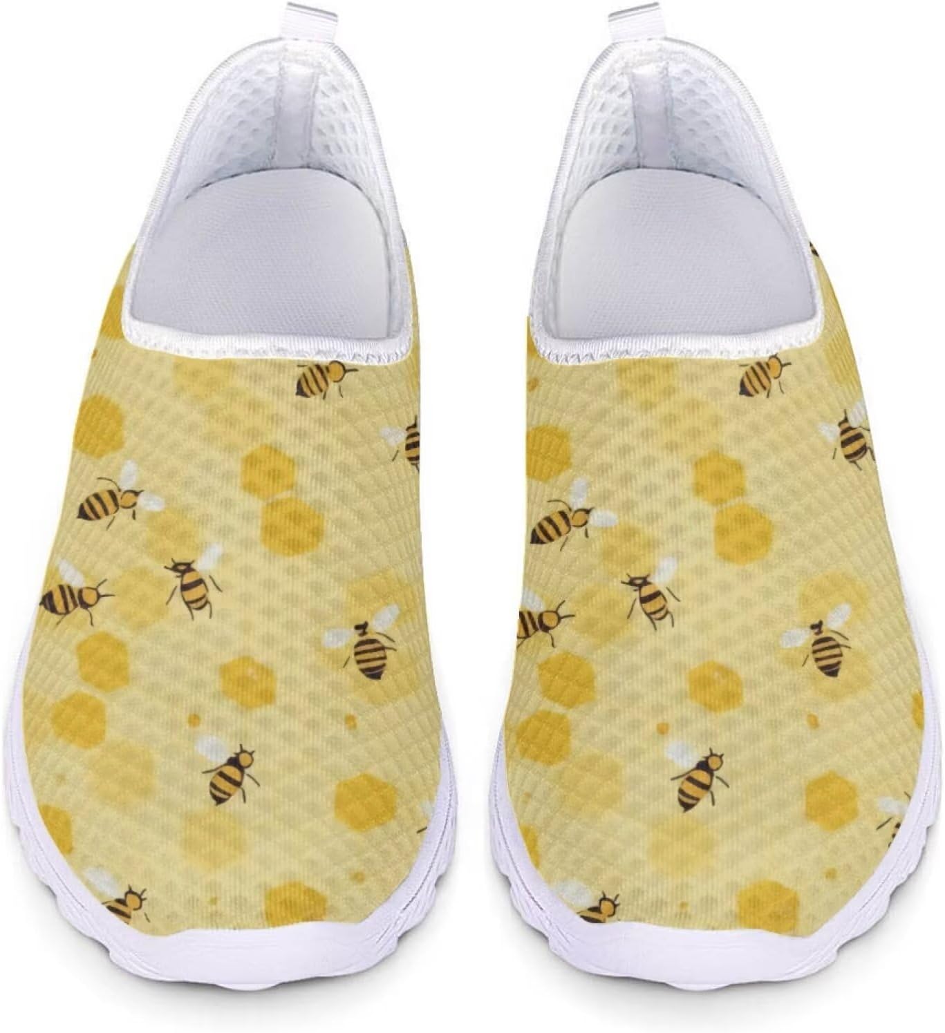 

Кроссовки Forchrinse Panda для женщин и мужчин Go Walk Slip-on для бега и ходьбы, Bee Honey