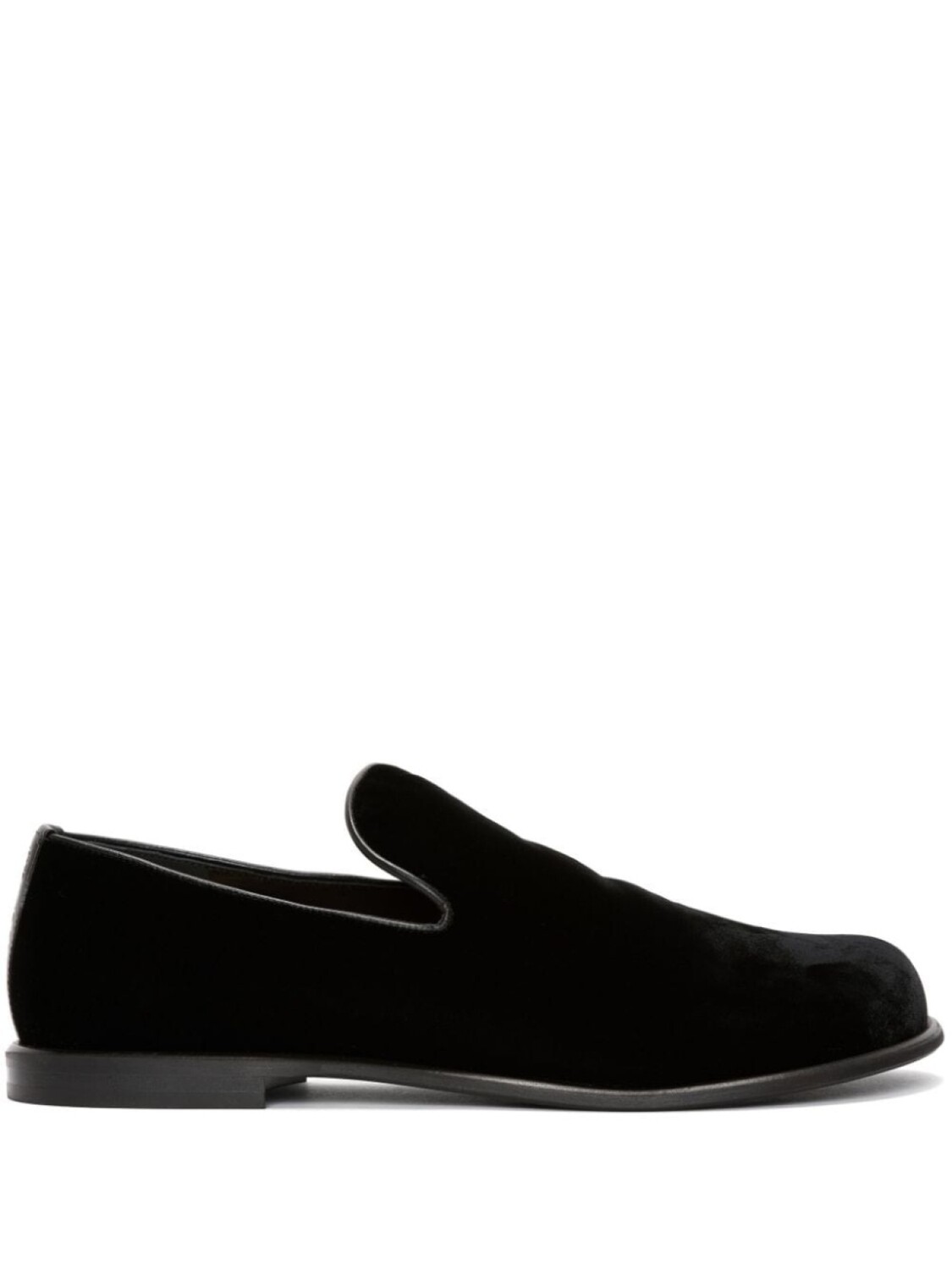 

JW Anderson бархатные лоферы, черный