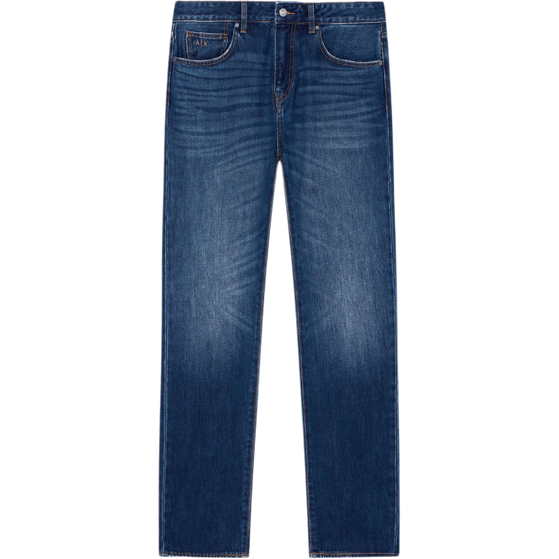 

ARMANI EXCHANGE Джинсы мужские темно-синие Moderate Straight Fit