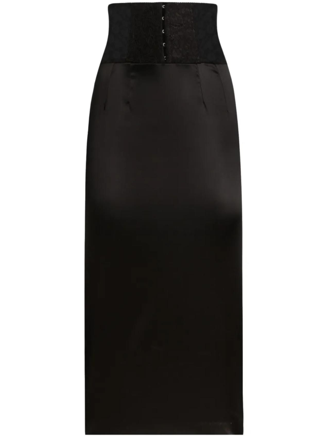 

Dolce & Gabbana юбка миди с кружевной аппликацией, черный