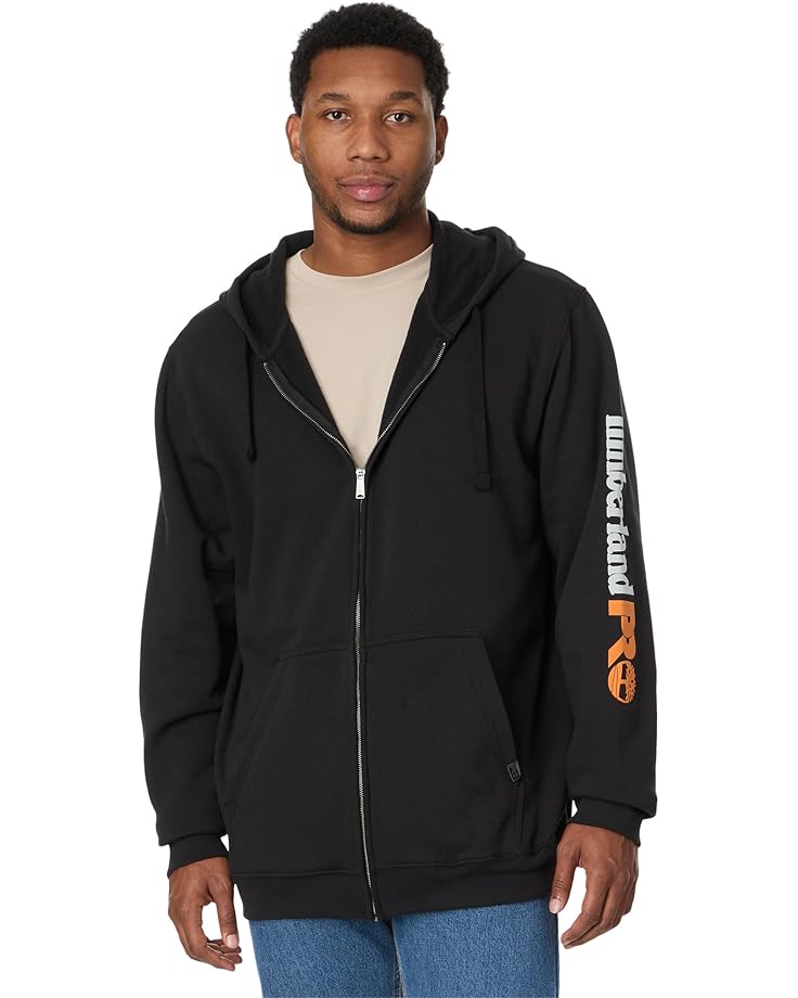 

Толстовка Timberland PRO Big & Tall Hood Honcho Sport Full-Zip Hooded Sweatshirt, черный