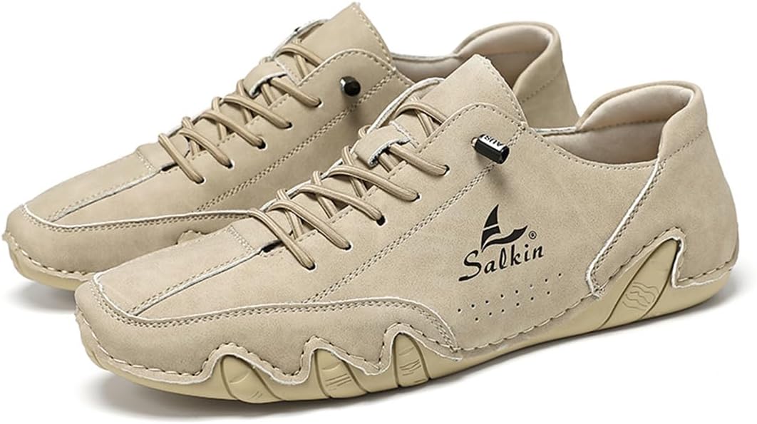 

Мужские кожаные мокасины без задника Swzec, бежевый