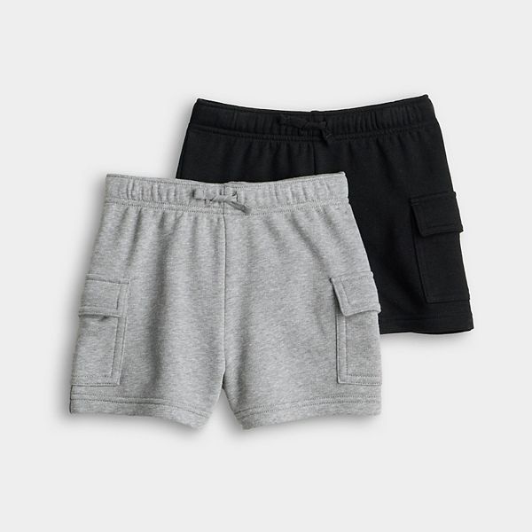 

Детские шорты-карго на резинке, 2 шт Jumping Beans, Black And Grey