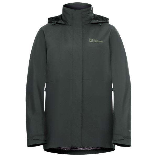 

Женская куртка 3в1 из ротванда - двойная куртка Jack Wolfskin, зеленый