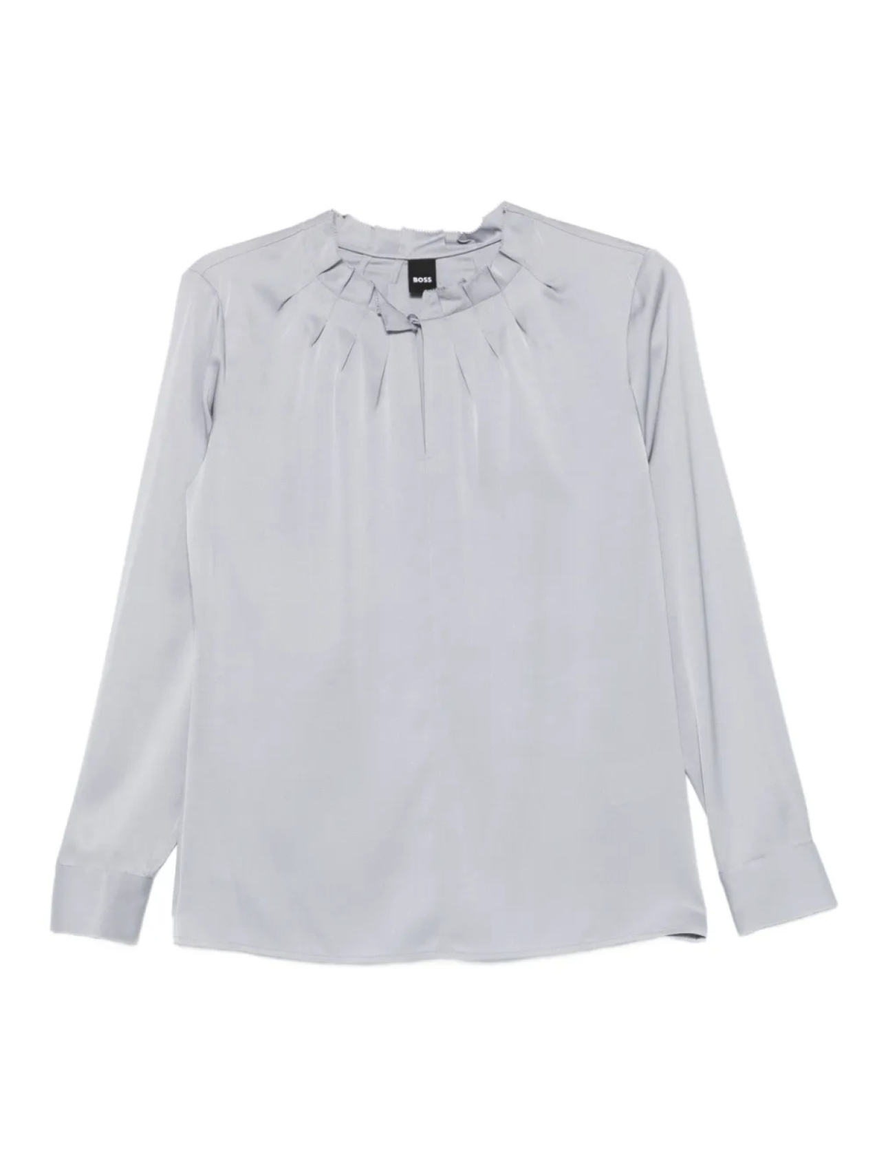 

Блузка BOSS со складками, серый