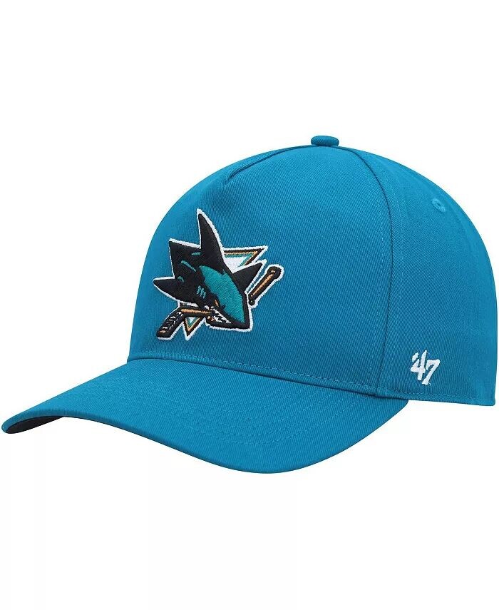 

Мужская бирюзовая кепка San Jose Sharks Primary Hitch Snapback '47 Brand, синий
