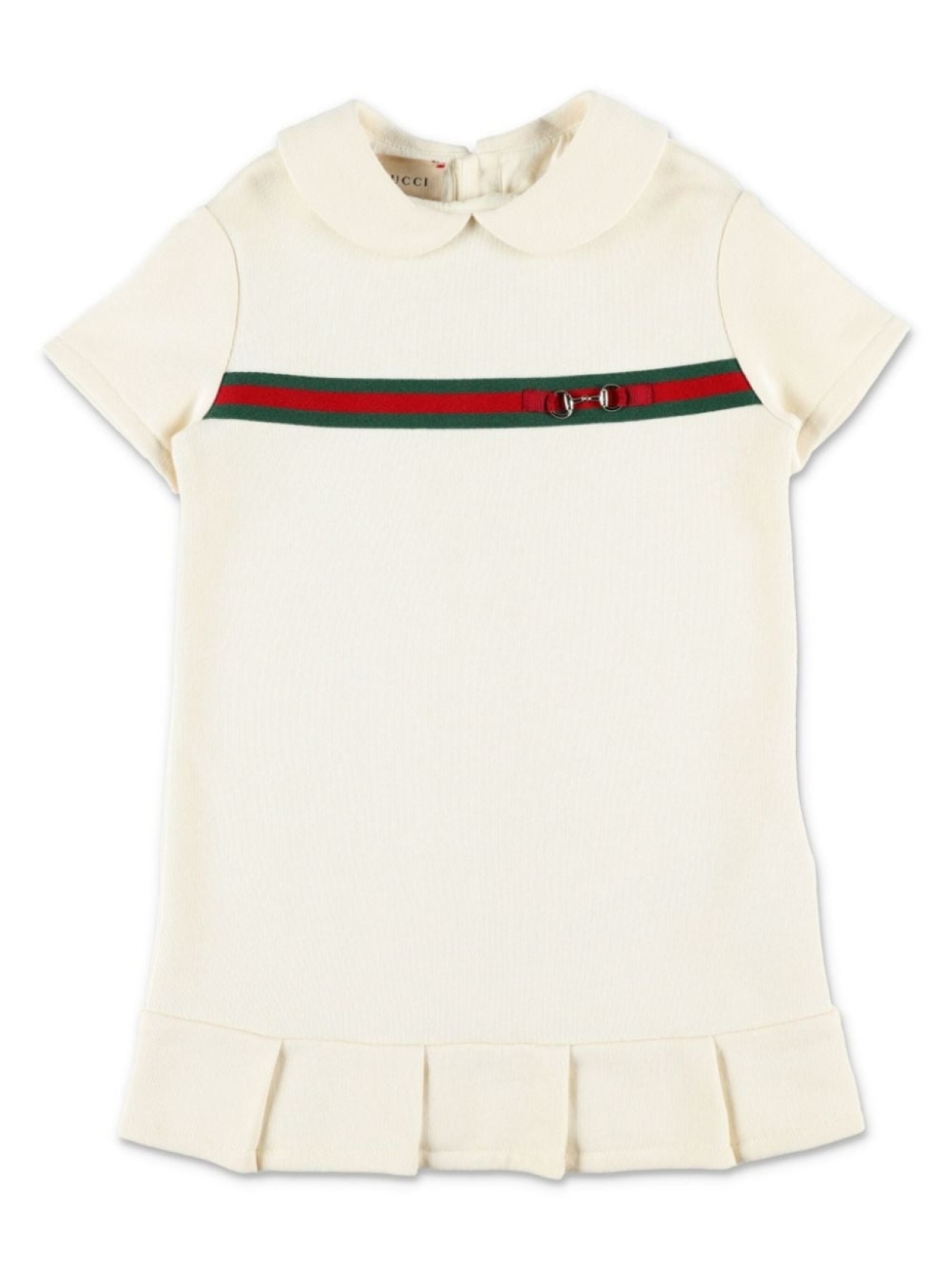 

Gucci Kids платье из хлопка в полоску, белый