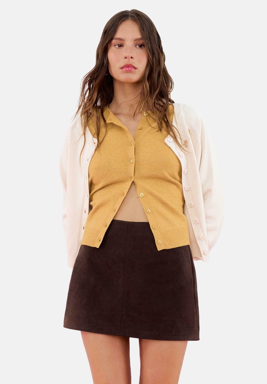 

Юбка Stradivarius A-line skirt, Mottled Brown