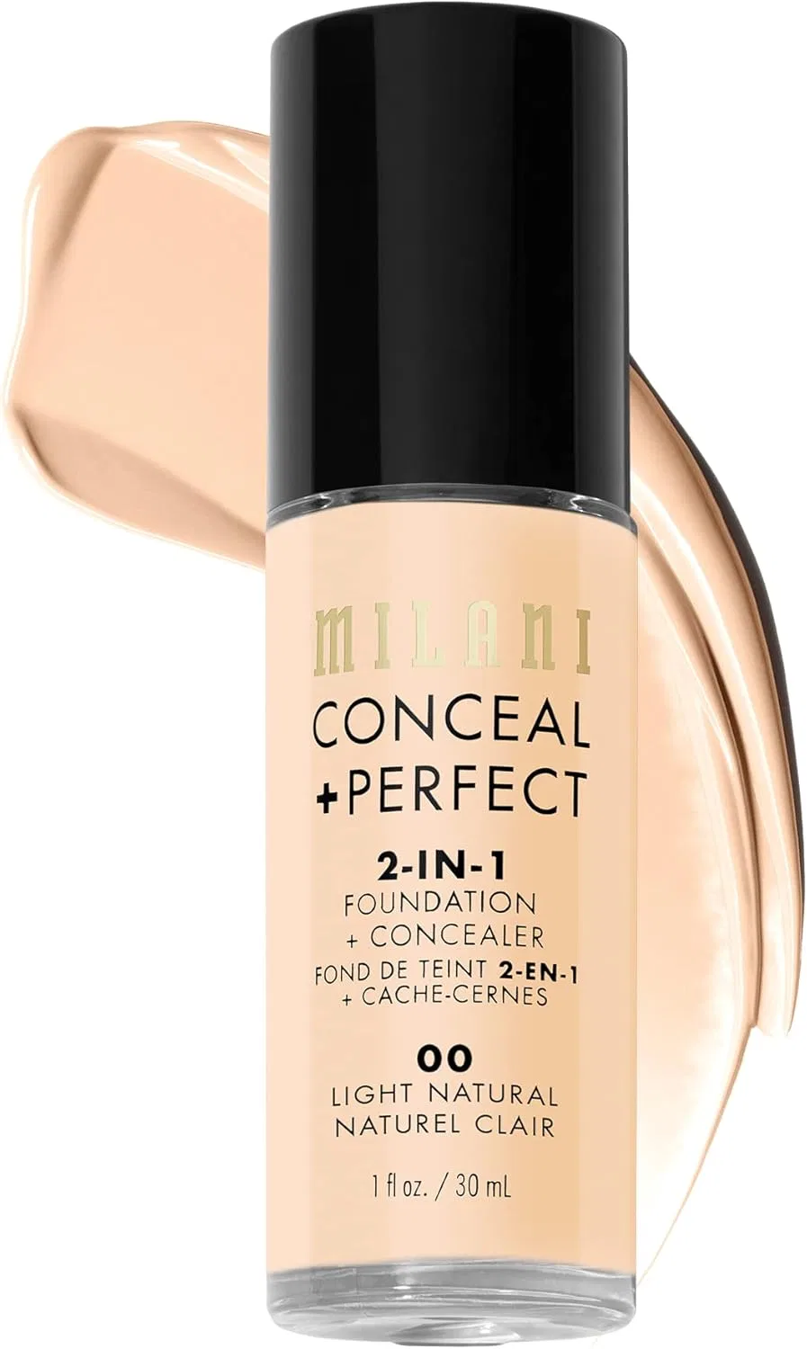 Тональное средство 2-в-1 Milani Conceal + Perfect Foundation + Concealer, Light Natural