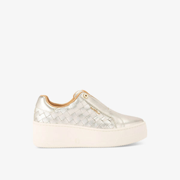 

Кожаные низкие кеды без шнурков connected Carvela, желтый