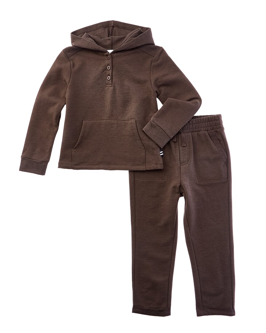 

Великолепный комплект из 2 предметов: худи и брюки для приключений Splendid, коричневый