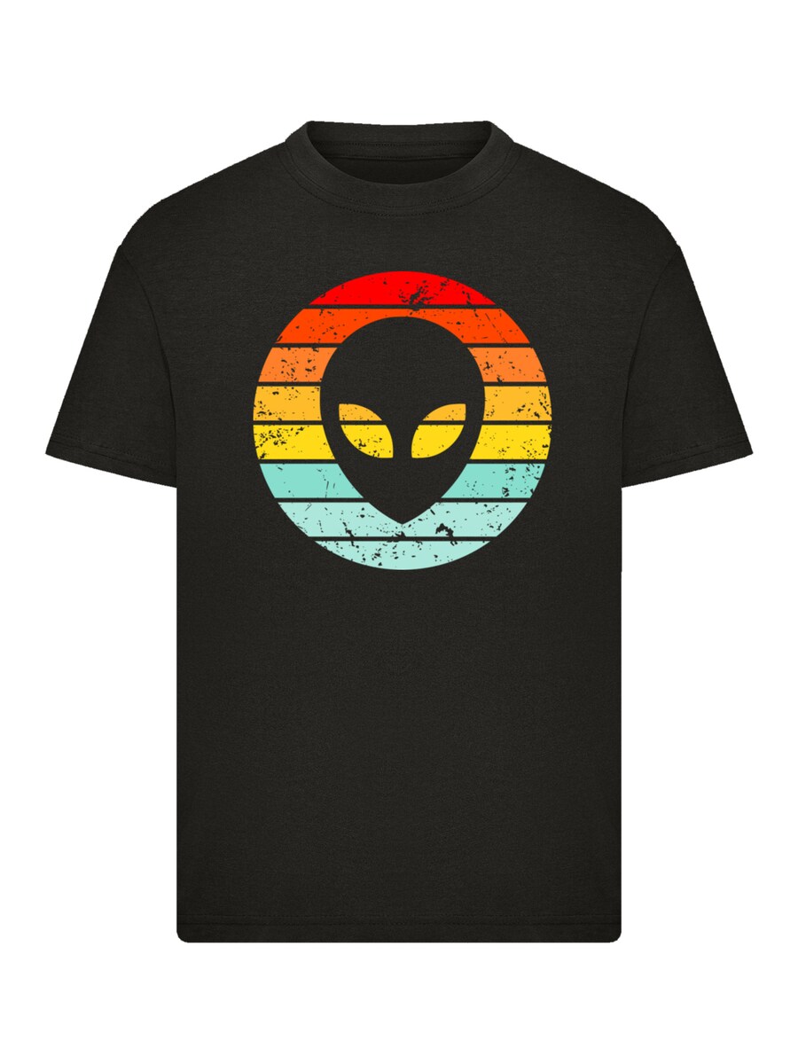

Рубашка F4NT4STIC Alien Retro Sonnenuntergang, черный