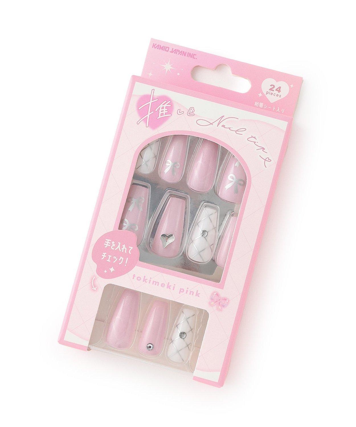 Накладные ногти "oshi color" Lovetoxic, pink