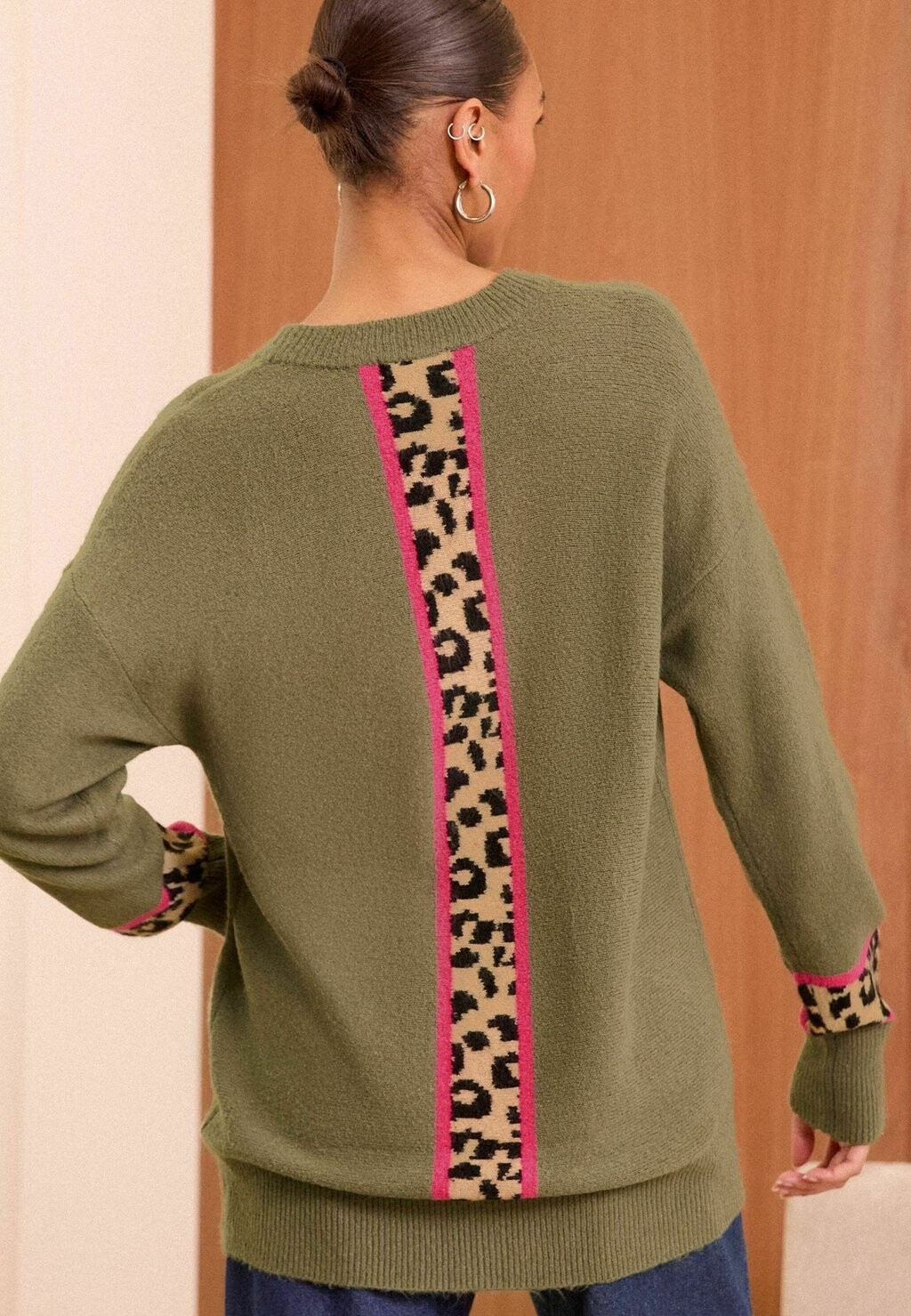 

Вязаный свитер COSY CREW NECK Love & Roses, зеленый