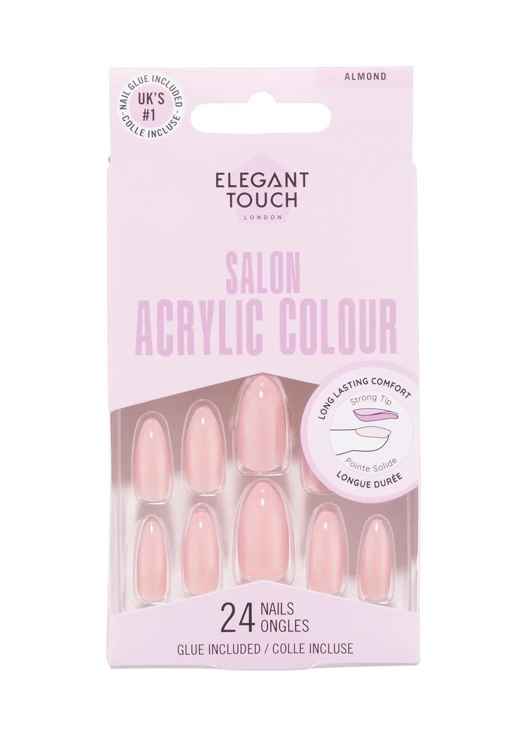Накладные акриловые ногти Elegant Touch Salon «Rhubarb Ripple» Elegant Touch