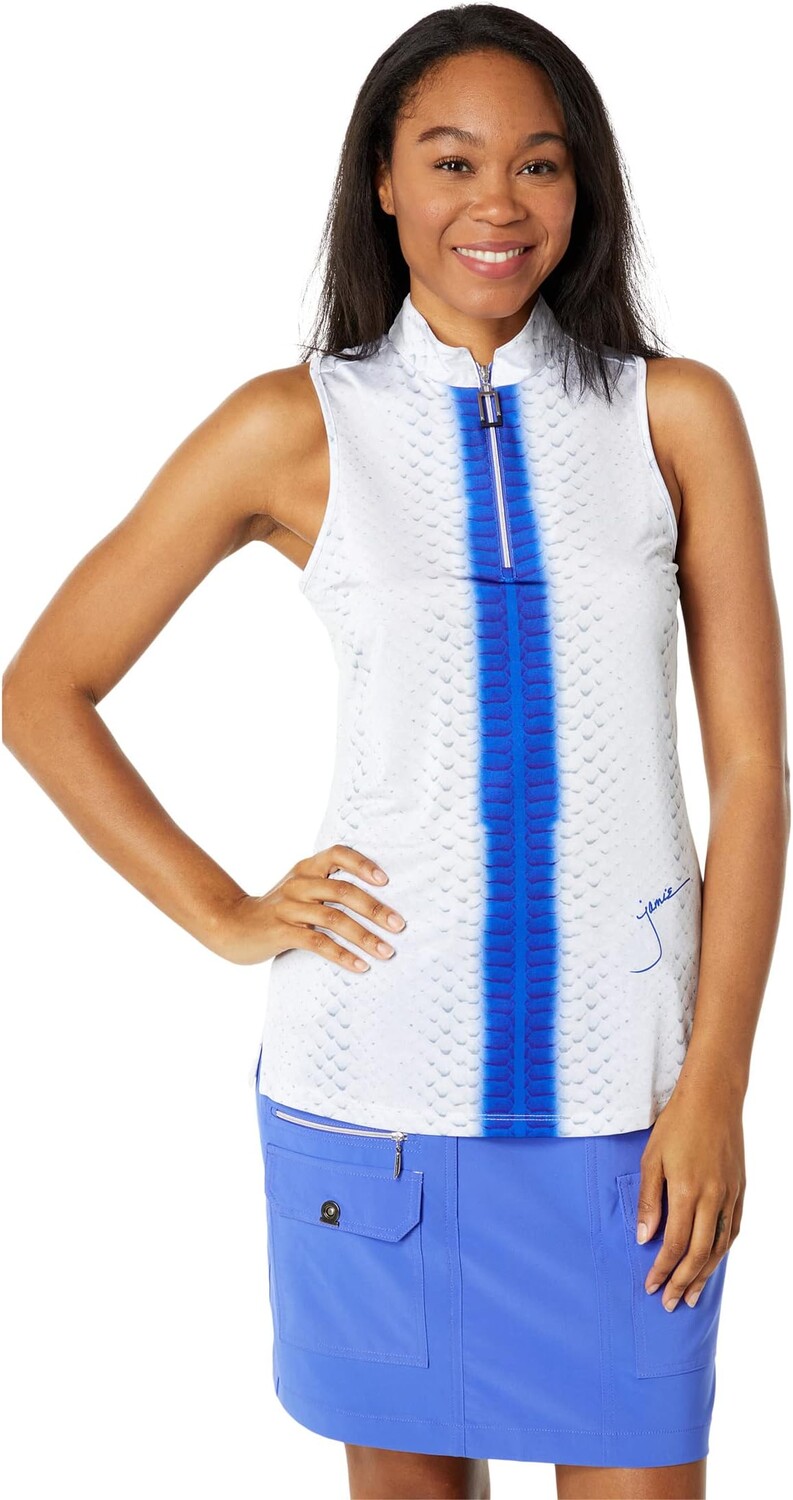 

Пуловер Jamie Sadock Habu Print Halter, цвет Razzmatazz
