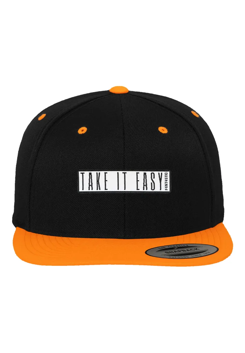 

F4NT4STIC Кепка Snapback "Snapback 2-Tone Take It Easy", принт, оранжевый