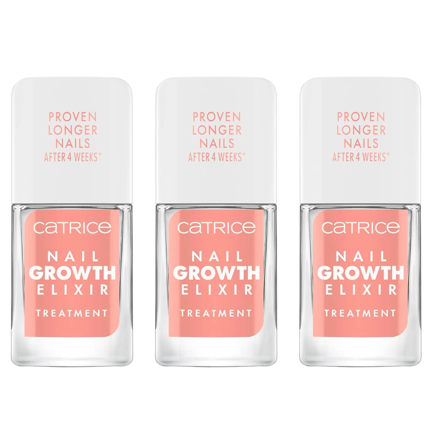 Эликсир для роста ногтей Catrice Nail Growth Elixir Treatment, 3 шт. по 10.5 мл Catrice