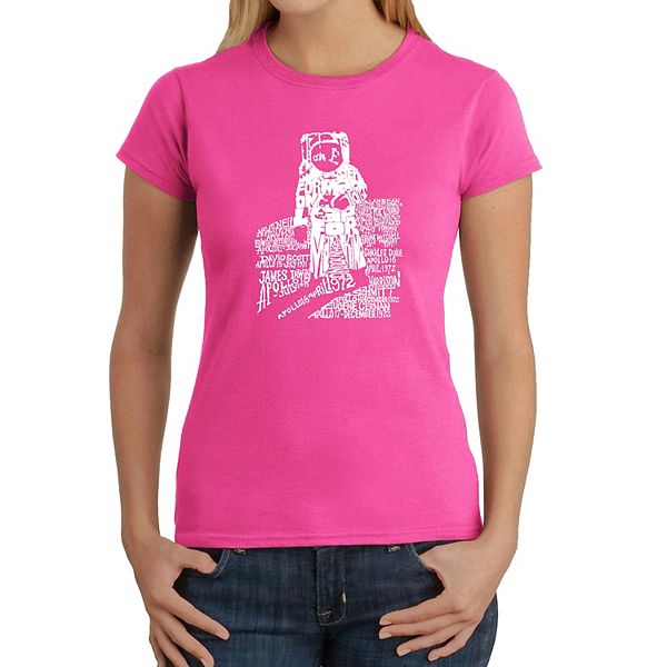 

Футболка с принтом Astronaut для женщин La Pop Art, Pink, Розовый, Футболка с принтом Astronaut для женщин La Pop Art, Pink