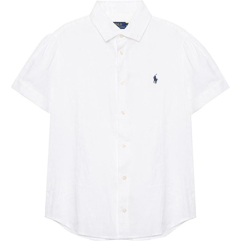 

Льняная рубашка Polo Ralph Lauren, белая