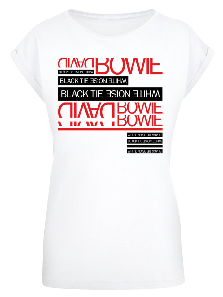 

Футболка David Bowie Black Tie White Noise белого цвета F4NT4STIC, Белый, Футболка David Bowie Black Tie White Noise белого цвета F4NT4STIC