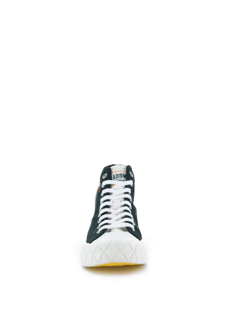 Ботинки женские, кожаные, Palla Ace CVS Mid Canvas Palladium, белый/черный — фото 3