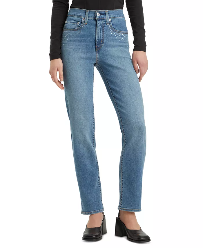 

Женские джинсы 724 с прямыми штанинами Levi's, синий
