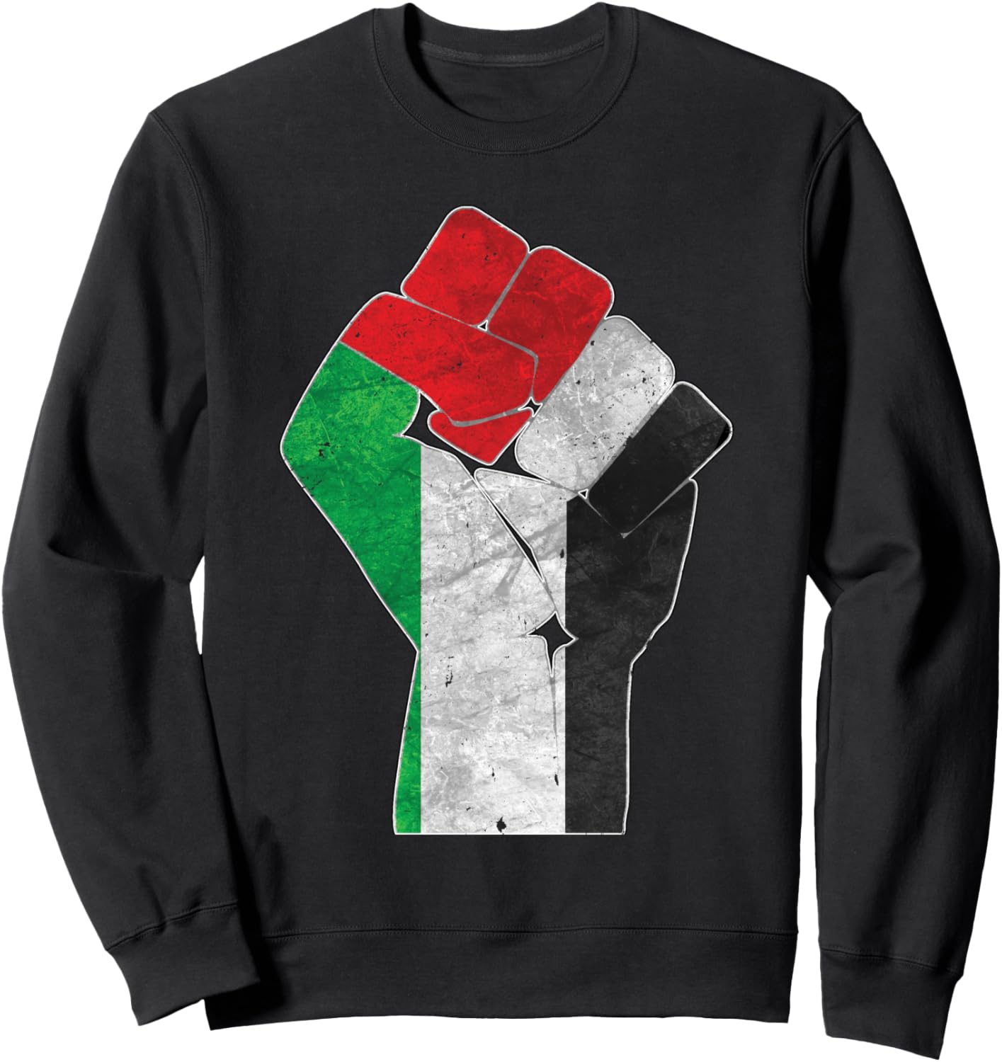

Толстовка с символом «Кулак силы» Палестины, черная, размер S Empowering Pride Freedom Unity Strength