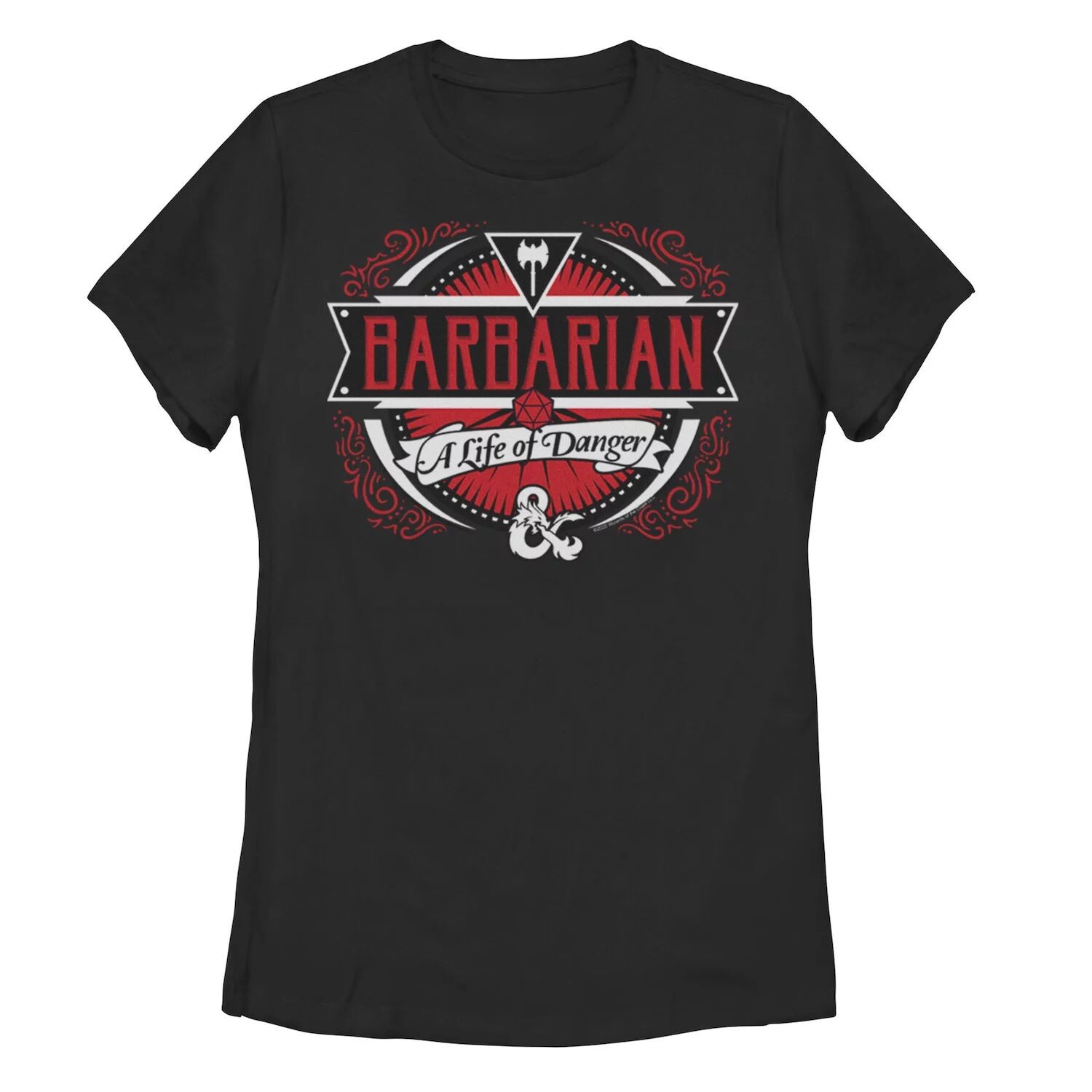 

Детская футболка с рисунком Dungeons & Dragons Barbarian Life of Danger Licensed Character