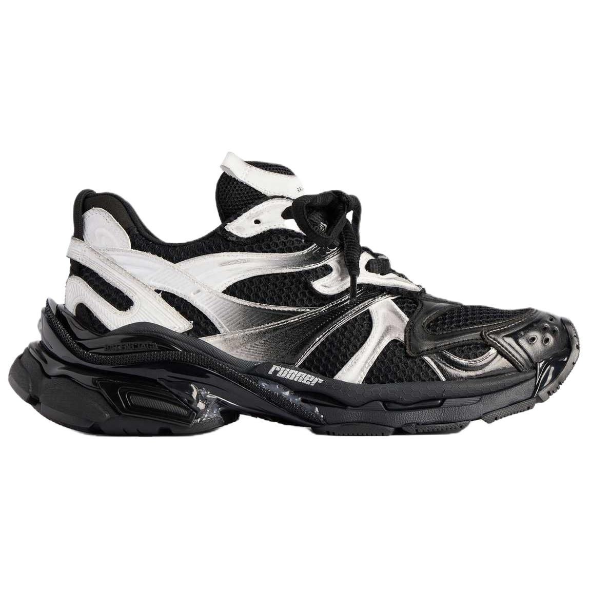 Кроссовки Runner 2.0 Gradient Lines Low top Chunky мужские Balenciaga, черный — фото 3