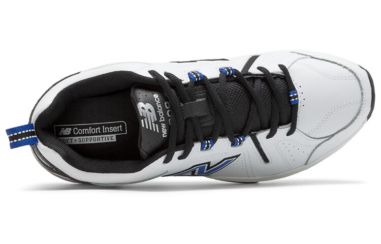 Кроссовки мужские NB 608 V5 с низким верхом, белые/синие New Balance — фото 3