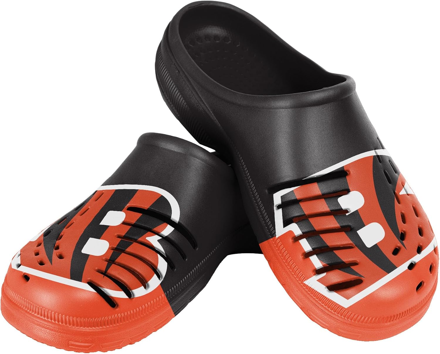 

Мужские сабо FOCO NFL с крупным логотипом команды, удобные водонепроницаемые слипоны, Cincinnati Bengals