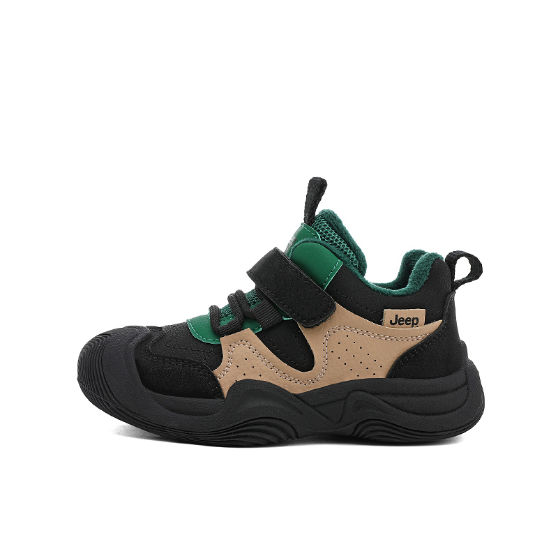 

Низкие повседневные кроссовки Kids' Jeep, черный зеленый (fleece-lined thin cotton)