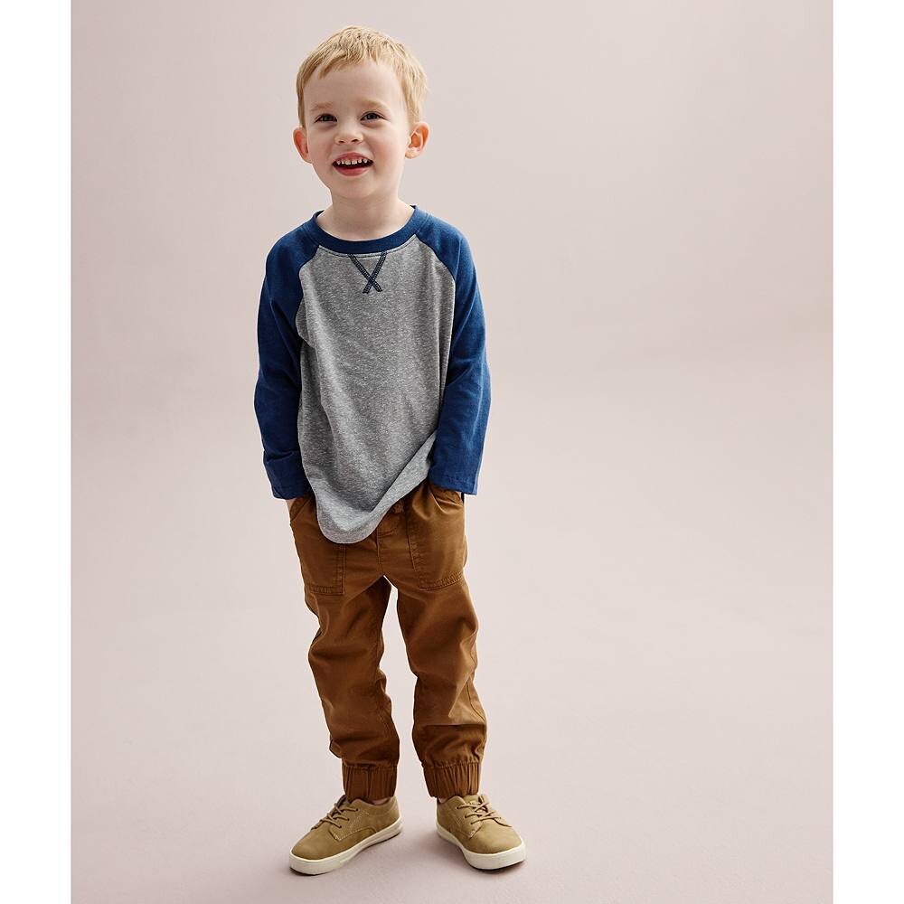 Саржевые спортивные штаны Jumping Beans для малышей Jumping Beans, цвет Black Ore — фото 3