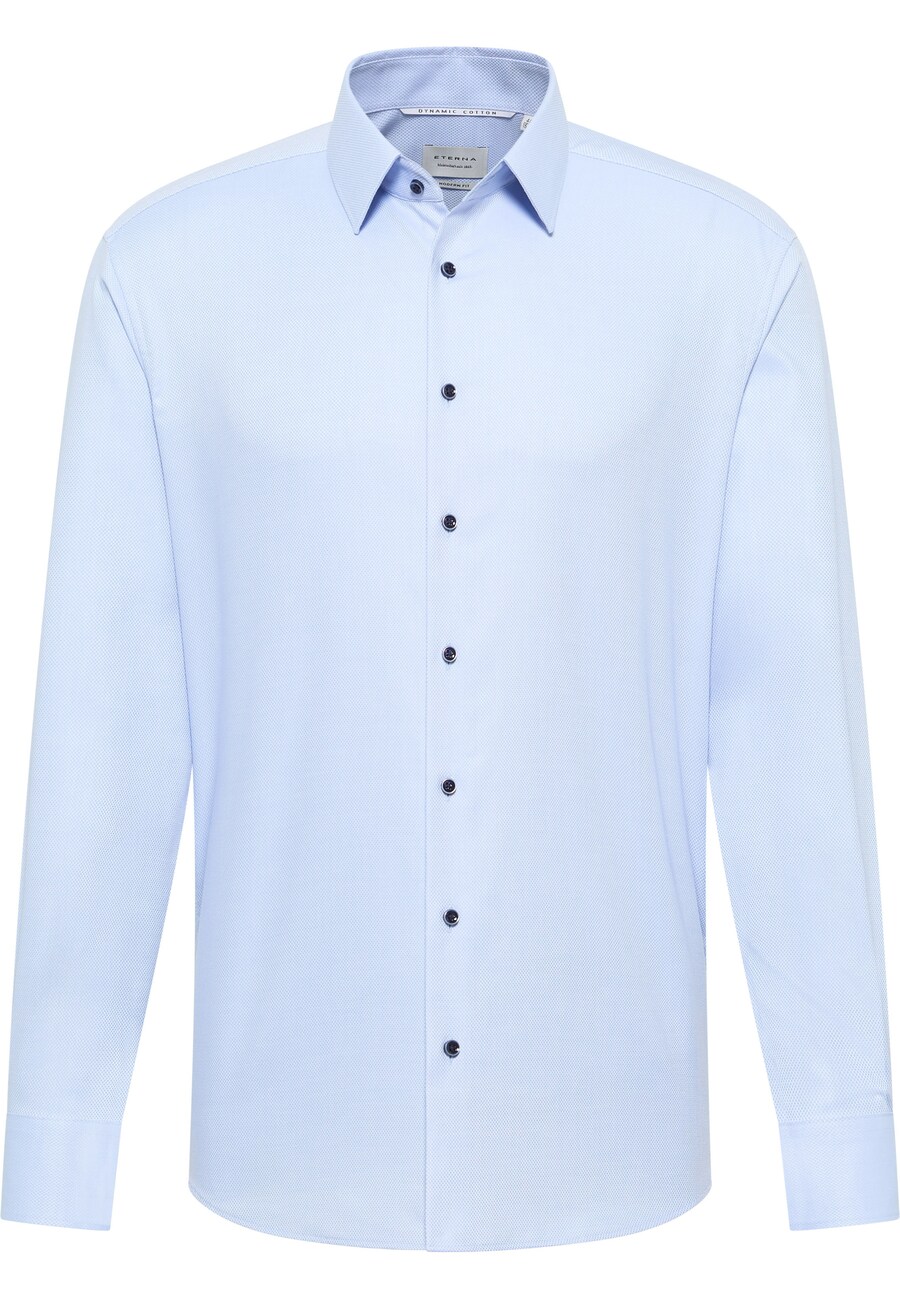 

Рубашка на пуговицах классического кроя ETERNA, светло-голубой