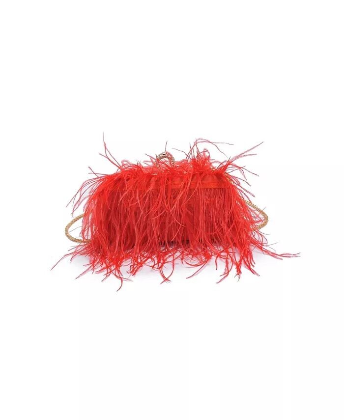 

Вечерняя сумочка Harlow Feather Moda Luxe, красный