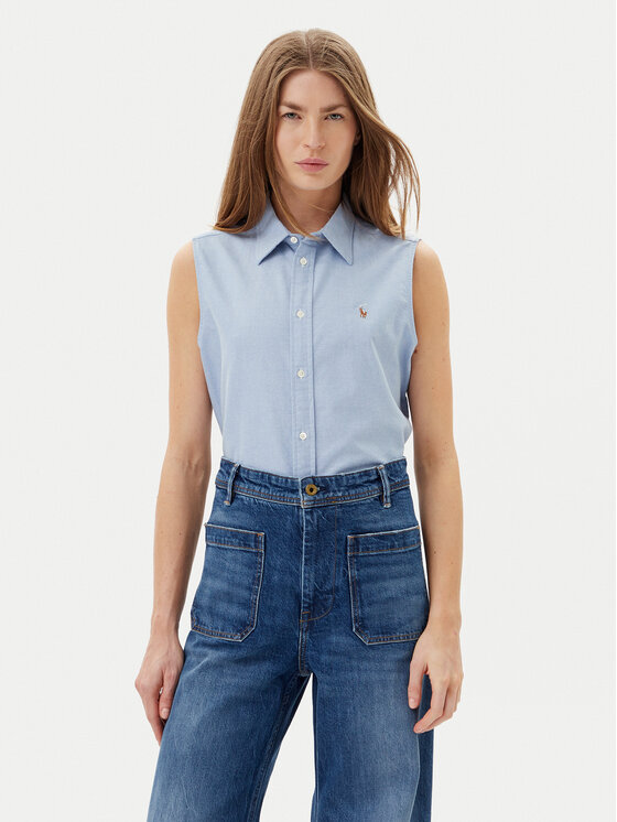 

Рубашка классического кроя 211968896002 Polo Ralph Lauren, голубой