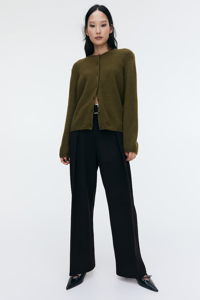 

Широкие брюки с поясом H&M, черный