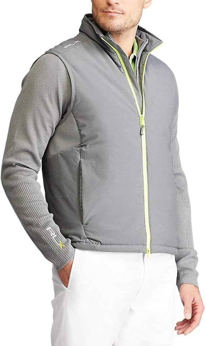 Polo Ralph Lauren RLX мужская водоотталкивающая эластичная жилетка, Grey, Spyglass — фото 3